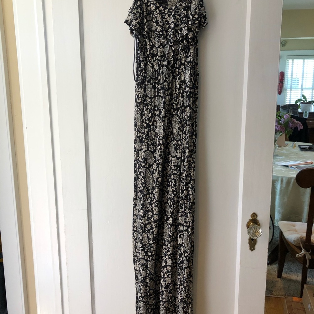 Maxi paisley cotton dress